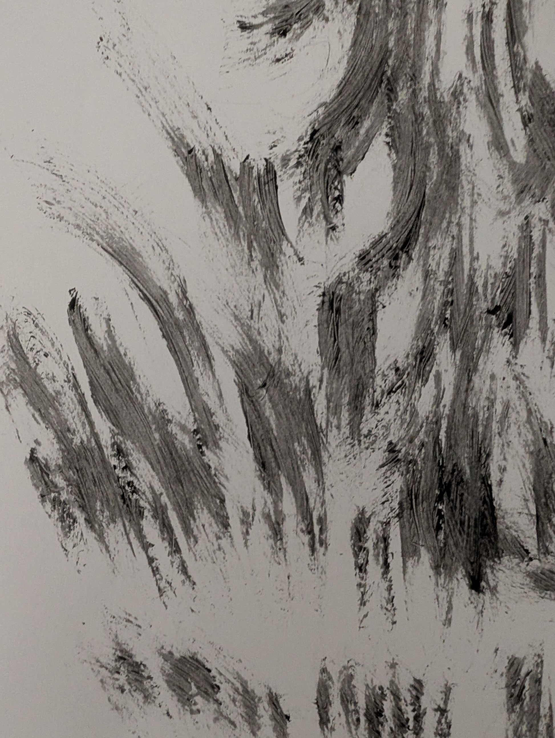 Dog White Background Mascara Drawing Illustration Sketch Make Up Art A3 Size Unframed - Unorthodox Zoo